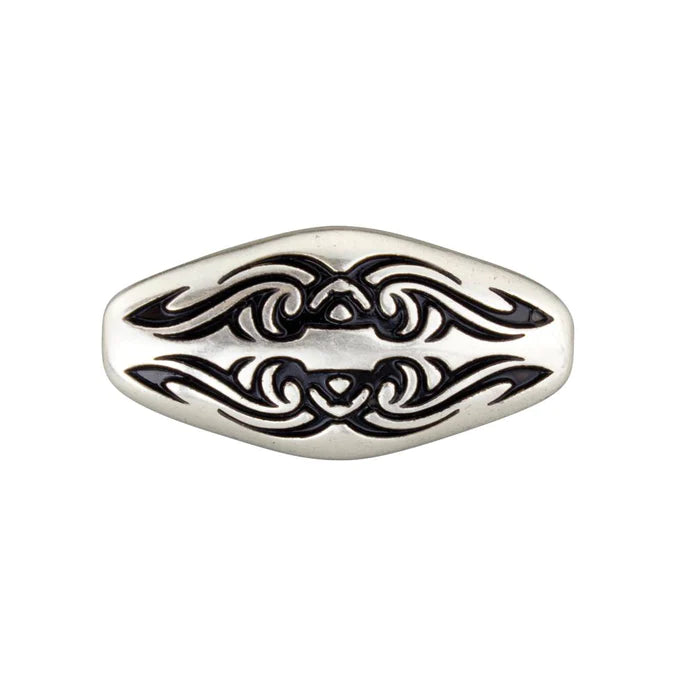IVAN Tribal Concho Antique Silver Black 38mm (1-1 2") / Mollies New Zealand