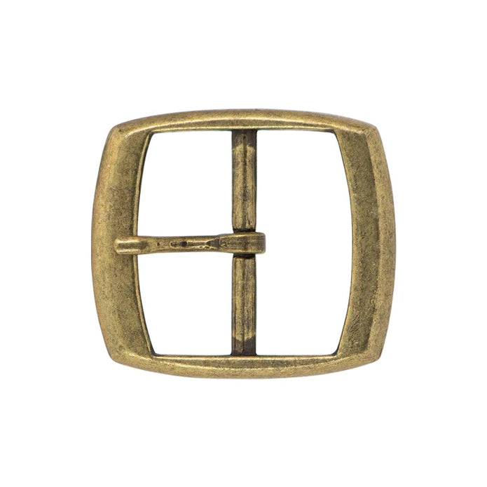 IVAN Center Bar Buckle Brushed Antique Brass 38mm (1-1 2") / Mollies New Zealand
