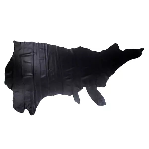 LEATHER Soft Veg Tanned Side Black 3-4oz | Mollies Make And Create NZ