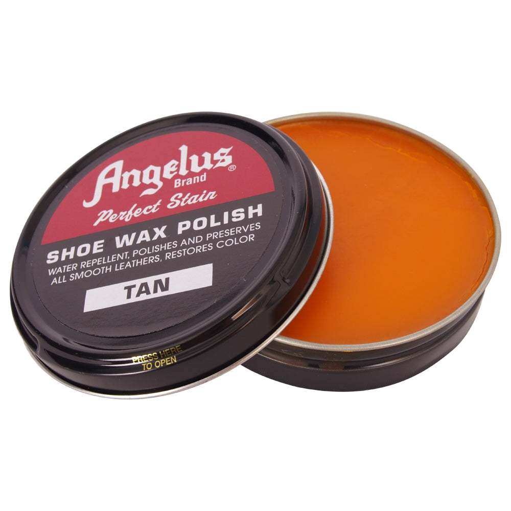 ANGELUS Shoe Polish Wax Tan 75gm / Mollies New Zealand