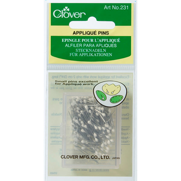 CLOVER Applique Pins 150PK / Mollies New Zealand