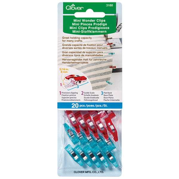 CLOVER Wonder Clips Mini 20 Pack / Mollies New Zealand