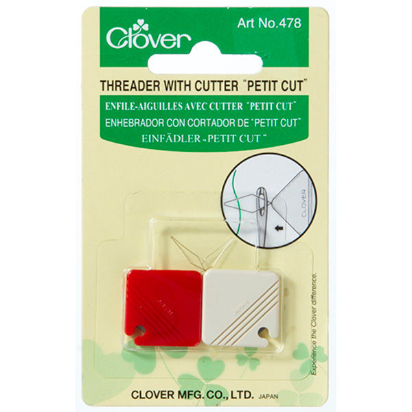 CLOVER Needle Threader with Cutter / Mollies New Zealand