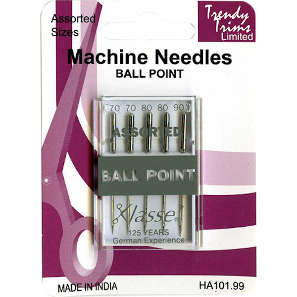 TRENDY TRIMS Sewing Machine Needles Ball Point / Mollies New Zealand