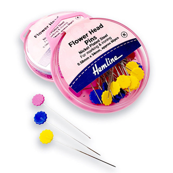 HEMLINE Flower Head Pins / Mollies New Zealand