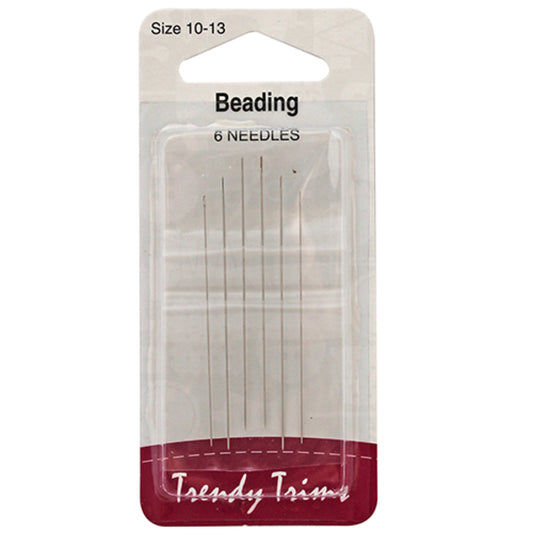TRENDY TRIMS Beading Needles S10-13 6PK | Mollies Make And Create NZ