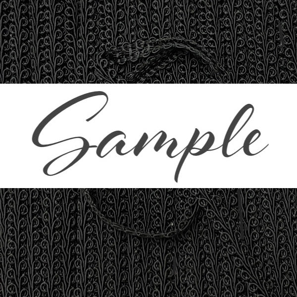 MOLLIES New Zealand / GIMP BRAID French 8mm Black #48 Sample