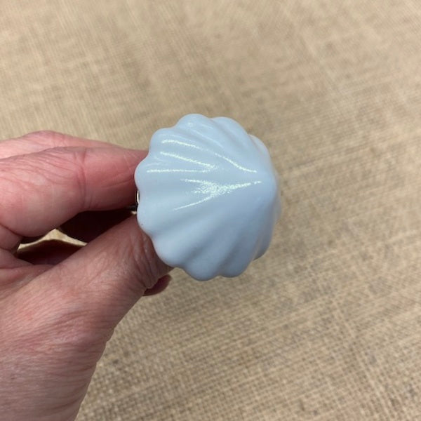 CERAMIC KNOB Rice Hat White / Mollies New Zealand