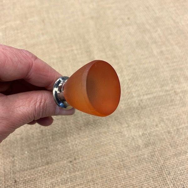 GLASS KNOB Vintage Coral / Mollies New Zealand