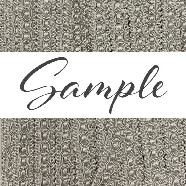 GIMP BRAID Fancy 15mm Silver Grey / Mollies New Zealand