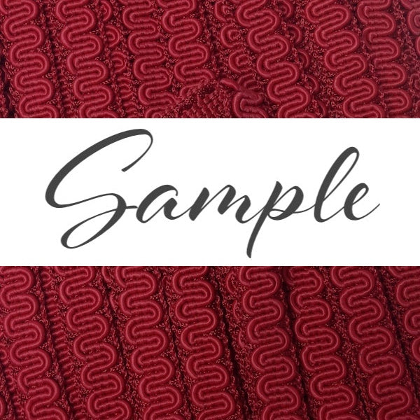 GIMP BRAID Scroll 15mm Bordeaux / Mollies New Zealand