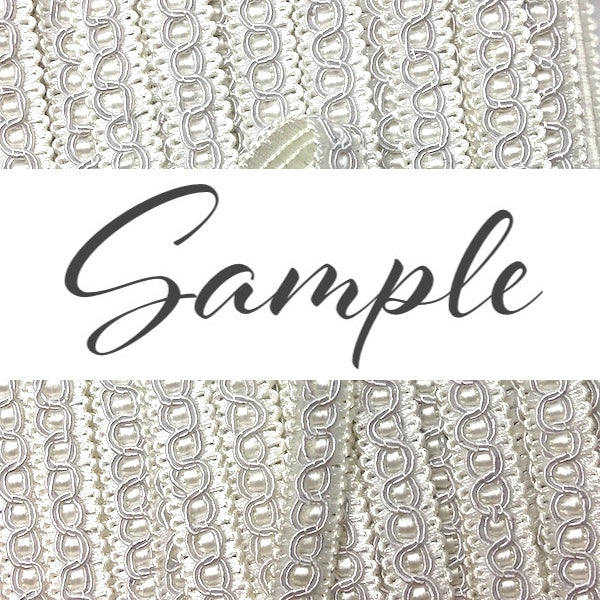 GIMP BRAID Fancy 15mm Bridal White / Mollies New Zealand