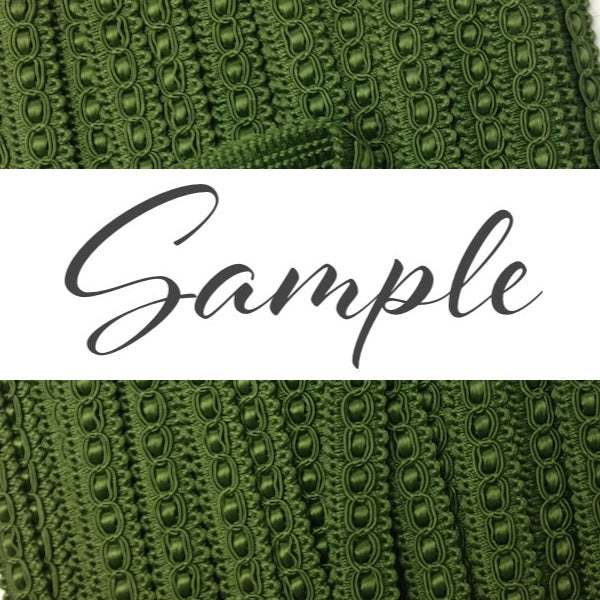 GIMP BRAID Fancy 15mm Evergreen / Mollies New Zealand