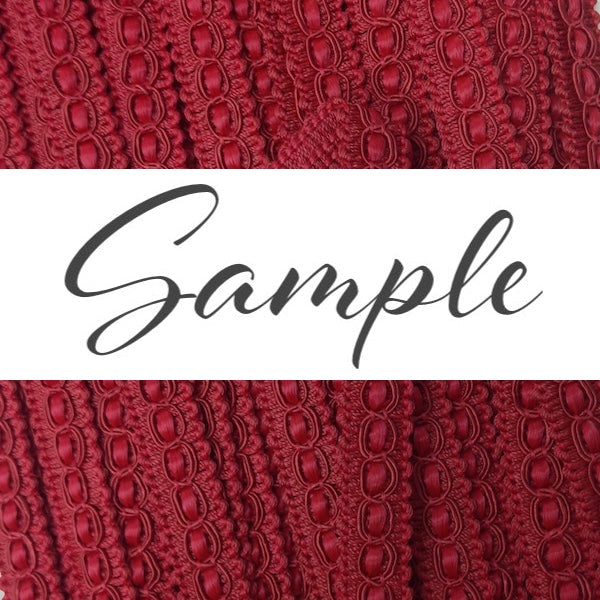 GIMP BRAID Fancy 15mm Love Red / Mollies New Zealand