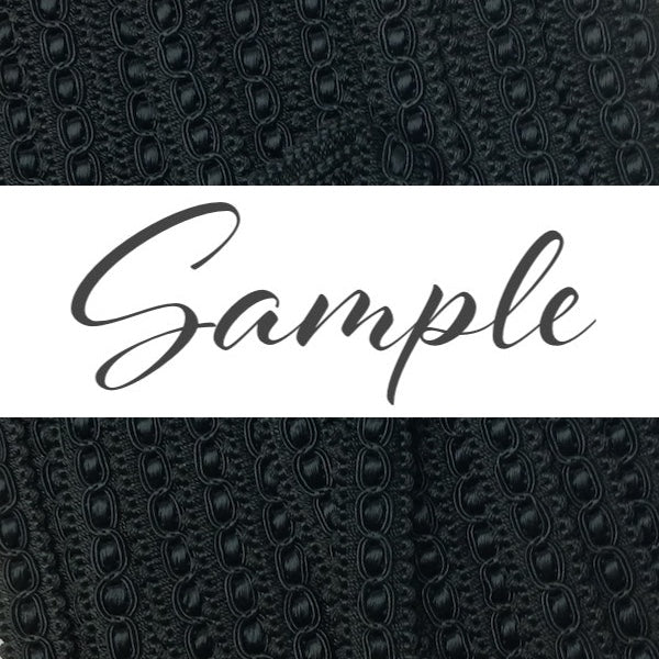 GIMP BRAID Fancy 15mm Jet Black / Mollies New Zealand