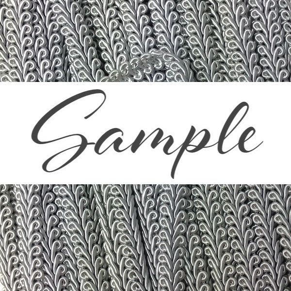 GIMP BRAID French 12mm Silver Grey / Mollies New Zealand