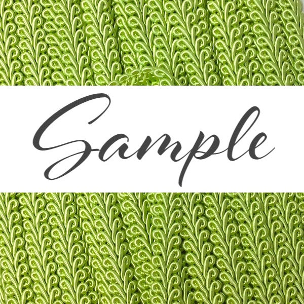 GIMP BRAID French 12mm Lime / Mollies New Zealand