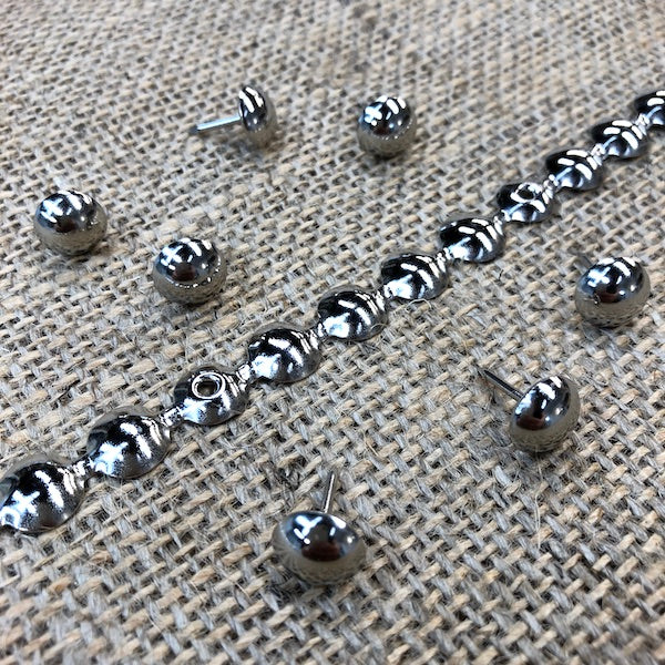 NAILHEAD TRIM Silver / Mollies New Zealand