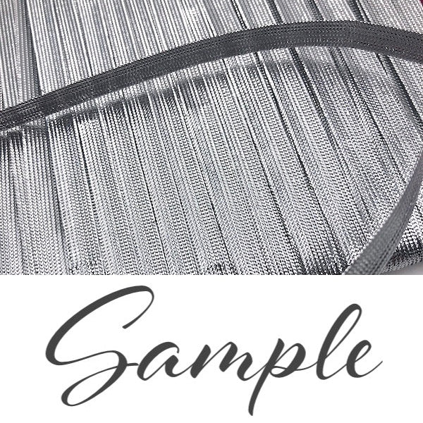 GIMP BRAID Metallic 8mm Lurex Silver / Mollies New Zealand