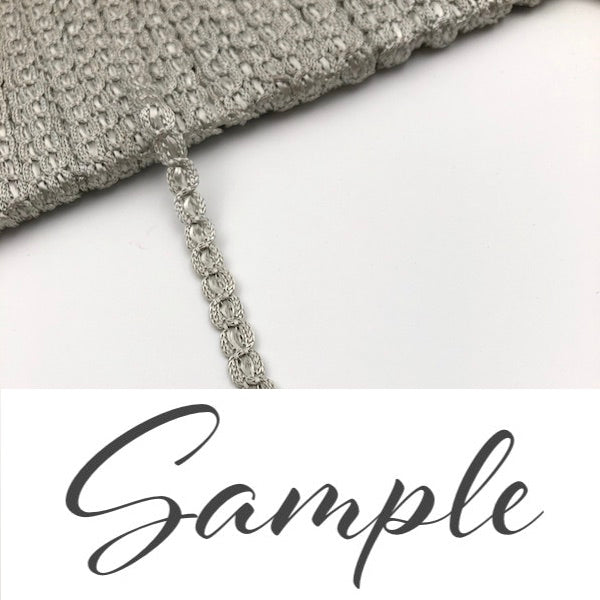 GIMP BRAID Link 6mm Grey / Mollies New Zealand