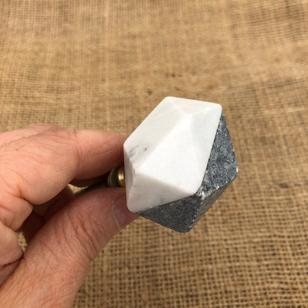 MARBLE KNOB Rina Hexagon / Mollies New Zealand