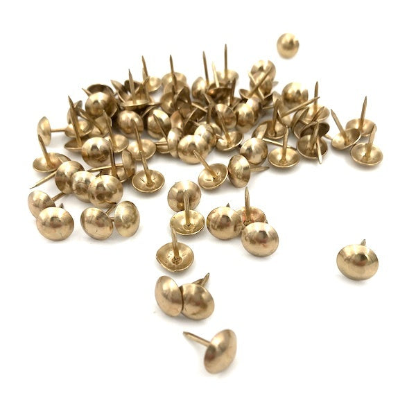 CS OSBORNE Decorative Nails Gold Brass 10mm Gold Brass Each / Mollies New Zealand