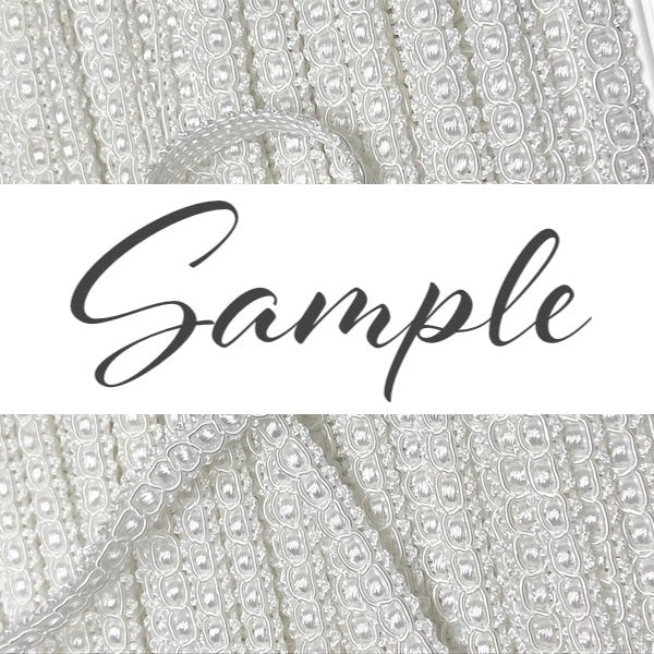 GIMP BRAID Lamp 8mm White / Mollies New Zealand