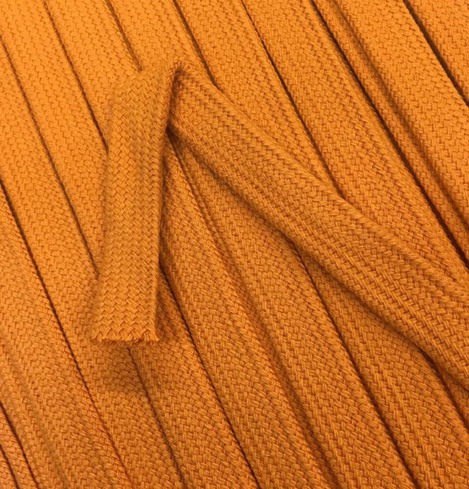 Flat Braided Cord Orange / Mollies New Zealand