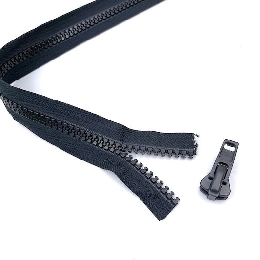 ZIPPER Continuous #10 Black Plastic | Mollies Make And Create NZ