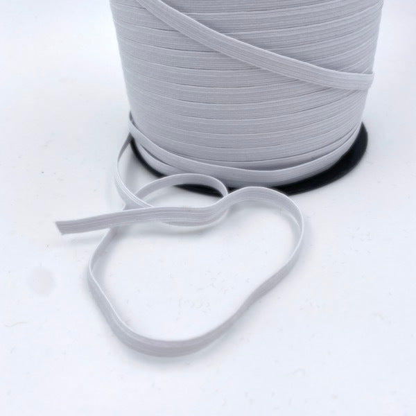 BASICS Braided Elastic 6mm White Per Meter / Mollies New Zealand