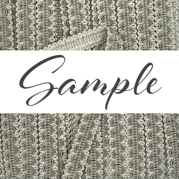 GIMP BRAID Scroll 14mm Beige Fern / Mollies New Zealand