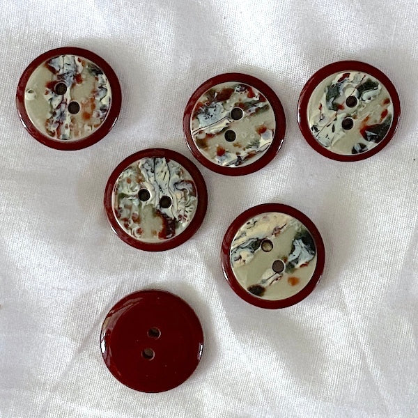 SULLIVANS Button 2-Hole Wine / Mollies New Zealand