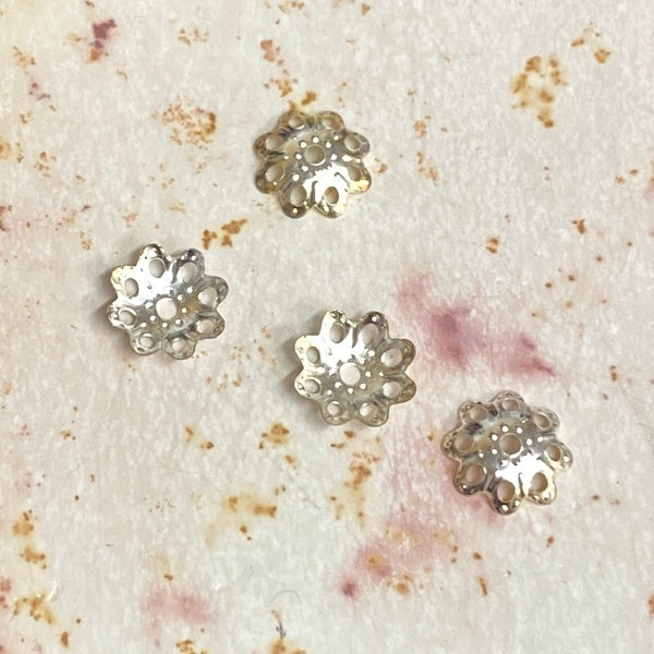 SULLIVANS Bead Caps Silver / Mollies New Zealand