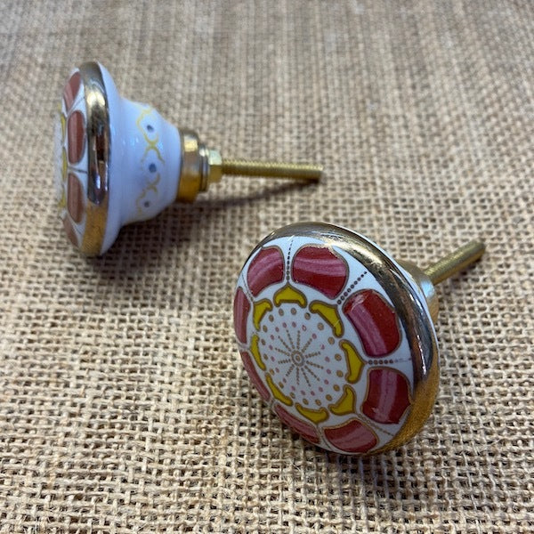 CERAMIC KNOB Stacey Pink / Mollies New Zealand