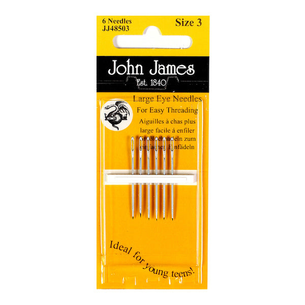 JOHN JAMES Large Eye Needles / Mollies New Zealand