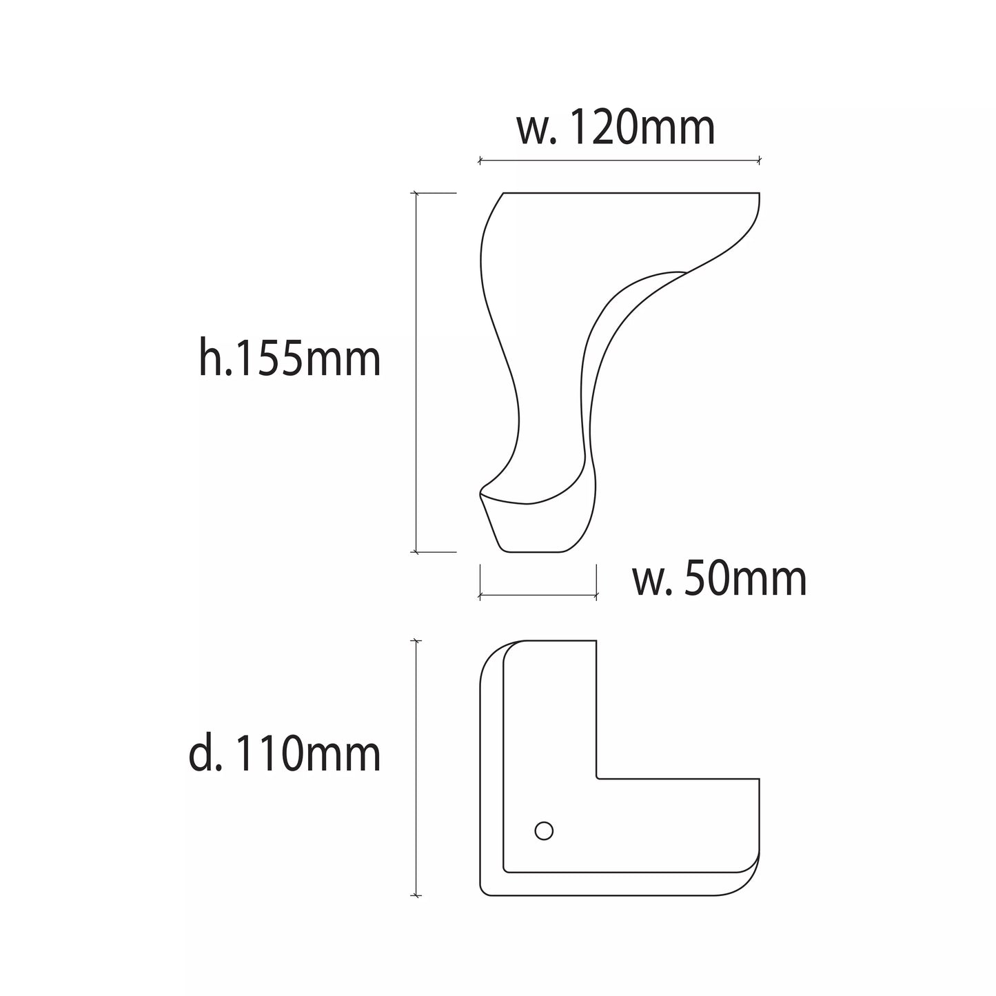 Warwick Leg Cabriole Mahogany / Mollies New Zealand