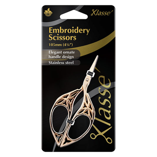 KLASSE Black Label Embroidery Scissors | Mollies Make And Create NZ