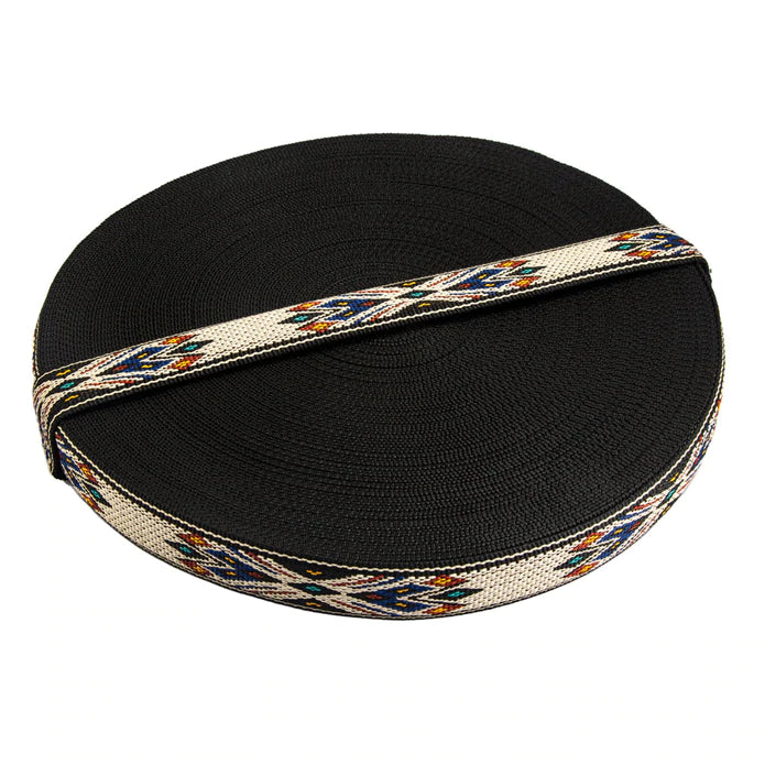 IVAN Poly Hitched Webbing White 32mm (1-1 4") 45.7m (50 yards) / Mollies New Zealand