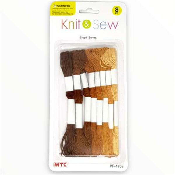 Knit & Sew Embroidery Floss Browns | Mollies Make And Create NZ