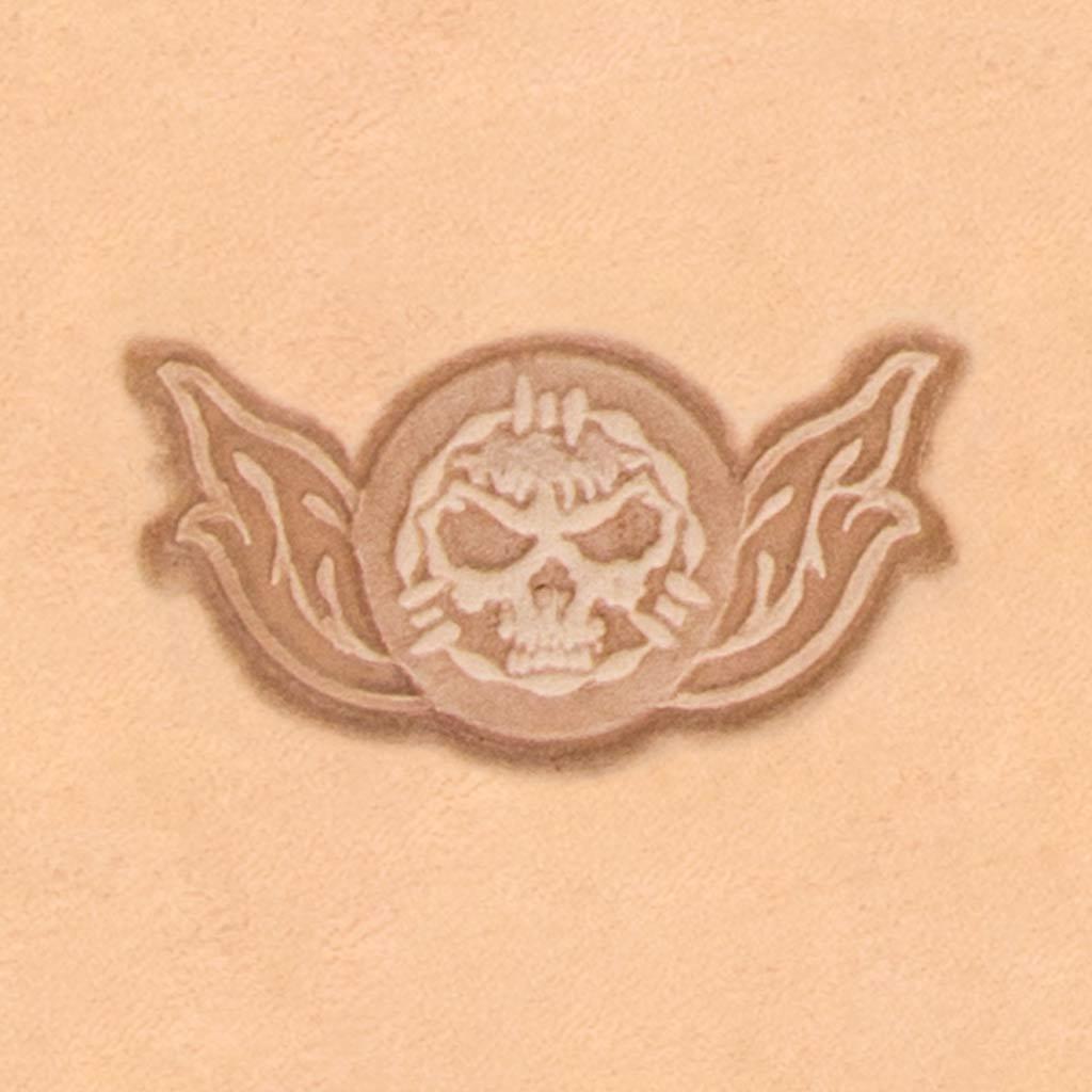 IVAN Skull Barbwire 3D Stamp / Mollies New Zealand