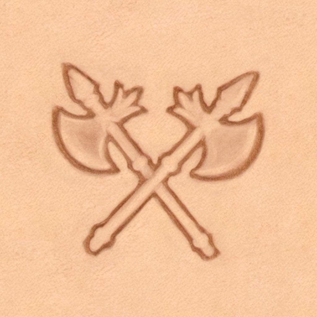 IVAN Crossed Axes 3D Stamp / Mollies New Zealand