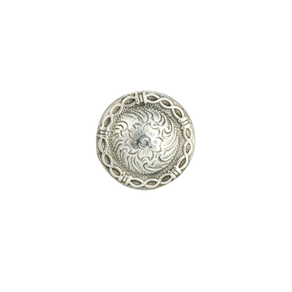 IVAN Barbed Wire Edge Concho Antique Silver 20mm (3 4") / Mollies New Zealand