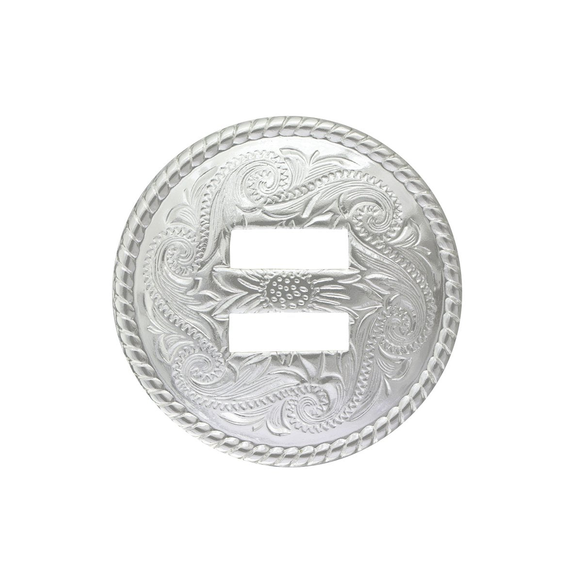 IVAN Rope Edge Concho Silver Plate 38mm (1-1 2") / Mollies New Zealand