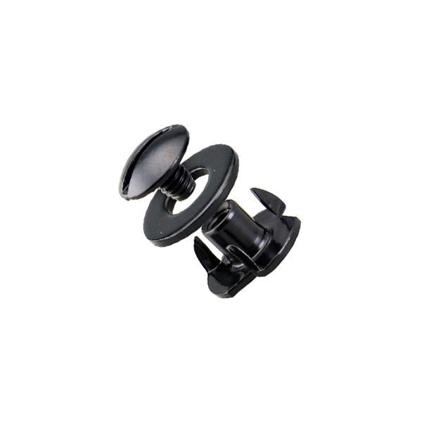 IVAN 3 Prongs Screw Post Black Black 6mm (1 4") 4 Pack / Mollies New Zealand