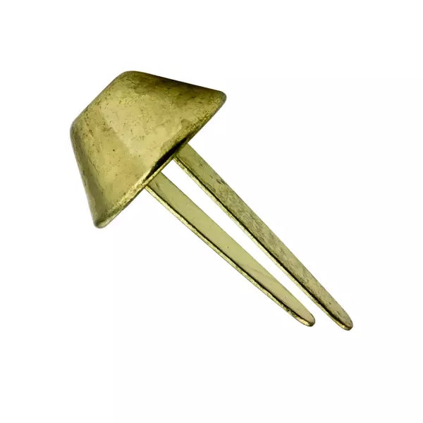 IVAN Bag Feet Cone Prong Back Brass Plate 15mm (5 8") 4 Pack / Mollies New Zealand