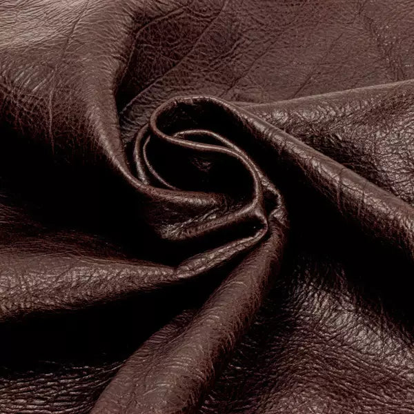 LEATHER Chrome Tanned Shrunken Lamb / Whole Hide Walnut 2-3oz / Mollies New Zealand