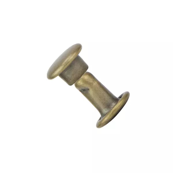 IVAN Double Cap Rivets Antique Brass 6*6mm / Mollies New Zealand