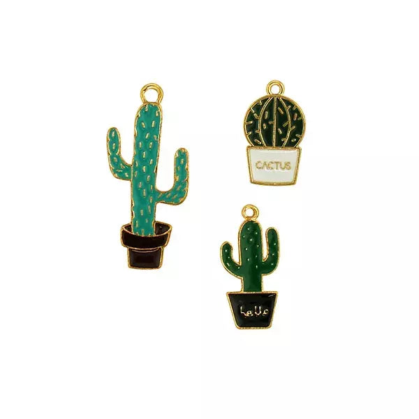 VALUE CRAFT Metal Charms Cactus / Mollies New Zealand