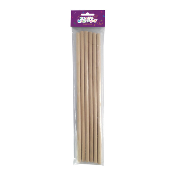 CRAFT WORKSHOP Wooden Dowels 10mm x 30cm 6PK / Mollies New Zealand