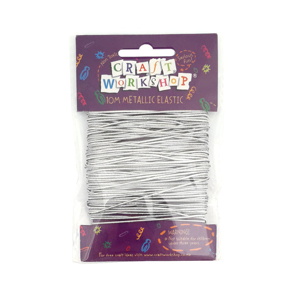 CRAFT WORKSHOP Craft Elastic Silver / Mollies New Zealand